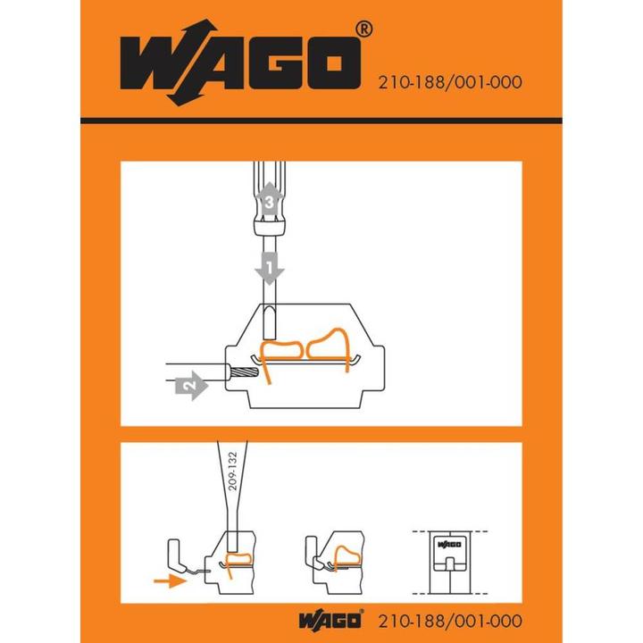 Actual product image Wago Handling sticker