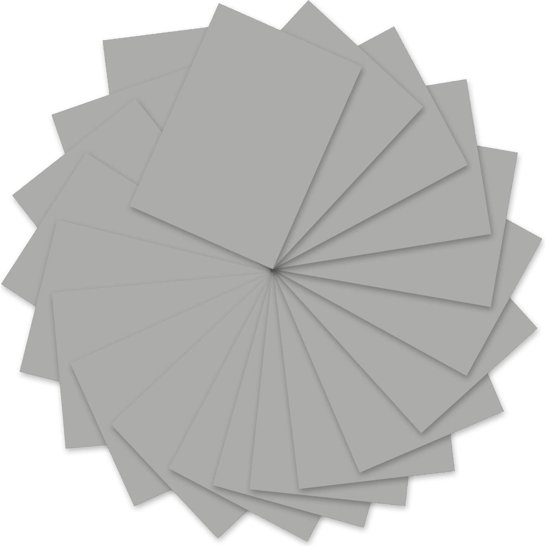 Ursus, Kopierpapier, Tonzeichenpapier A4, 130 g/m², 100 Blatt, Kieselgrau (130 g/m², A4)