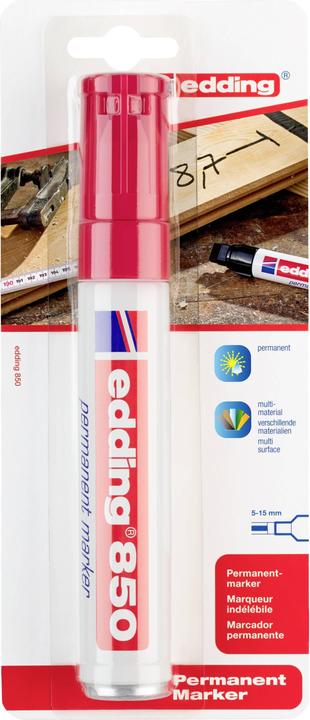 Produktbild Edding Permantenmarker 850 rot (1 x)