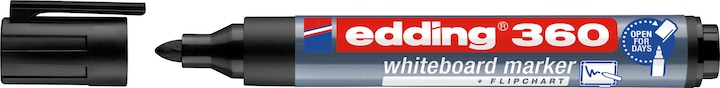Edding Marcatori per lavagne bianche 360 (Nero, 1.50 mm, 1 x)