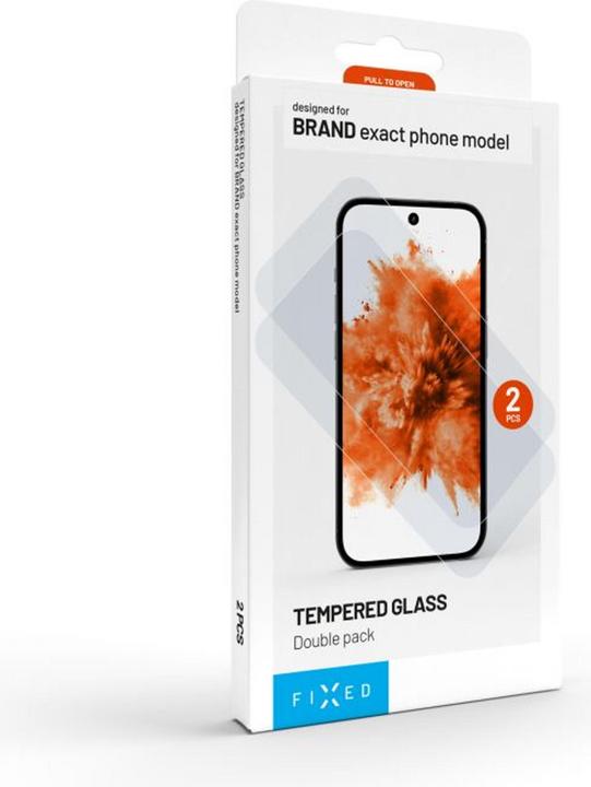 Fixed 2,5D Tempered Glass for Xiaomi Redmi 15 4G/5G, 2 pcs (2 pcs., Xiaomi Redmi 15)