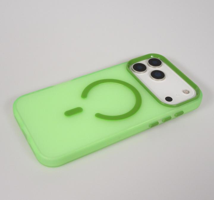 Actual product image PhoneLook Hülle Jelly Color Semi-transparent mit MagSafe Orange (Apple iPhone 17 Pro)