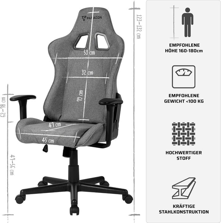 Actual product image Ebuy24 Gaming Chair Paracon Brawler