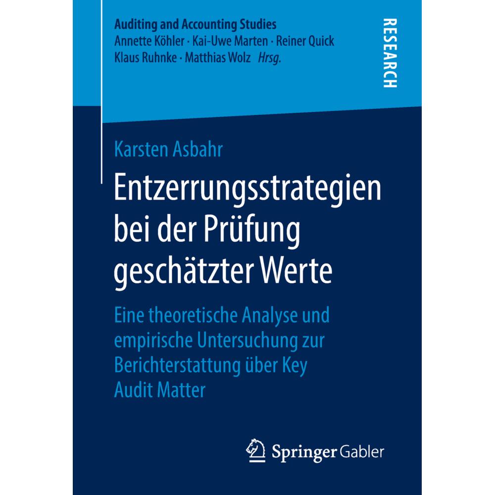 Entzerrungsstrategien bei der Prüfung geschätzter Werte, Fachbücher von Karsten Asbahr