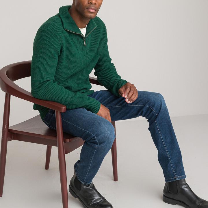 Produktbild La Redoute Collections Warmer Strickpullover im Troyer-Stil (S)