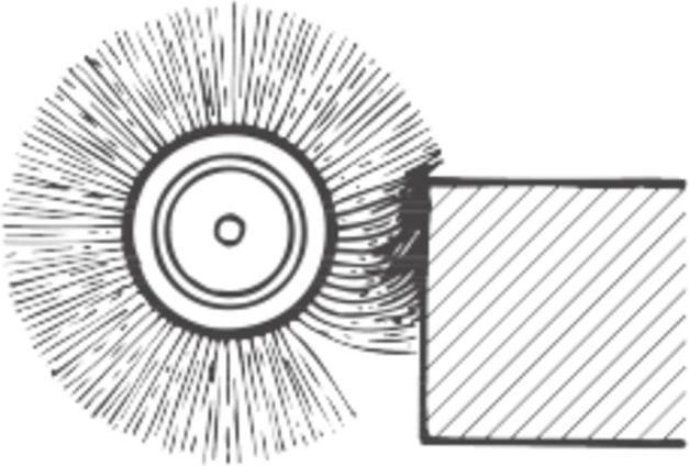 Actual product image Lessmann Wire round brush Steel wire 0.20 mm