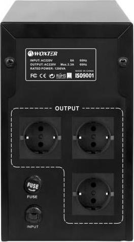 Immagine prodotto Woxter SAI UPS UPS 1200 VA (20- 30MIN) ALARMA (1200 VA, 720 W, Interattivo linea UPS)