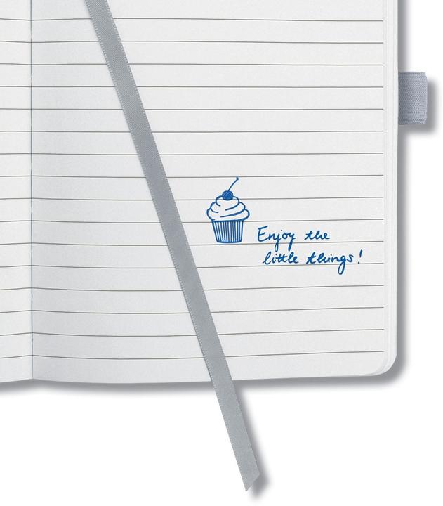 Image du produit Sigel Carnet de notes A6 JN208 glacier gris, ligné, 174 p. (135 x 203 mm, À rayures, Couverture rigide)