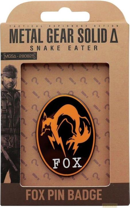 Produktbild Fanattik Metal Gear Solid Delta Ansteck-Pin Fox Limited Edition