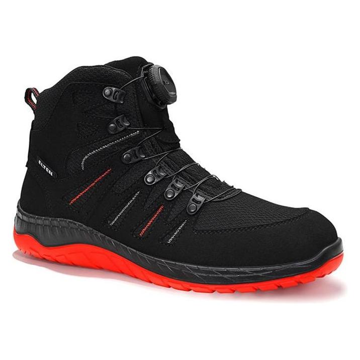 Elten, Werkschoenen, Hoge Veiligheidsschoen S3 Esd Maddox Boa Zwart/rood Midden Gr.42 (S3, 42)