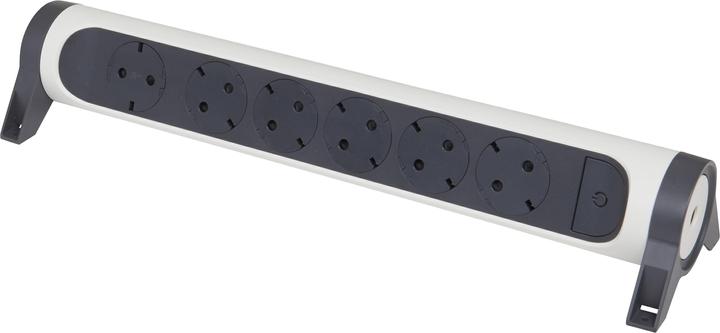 Actual product image Legrand Rotatable socket strip 6x socket, without cable white-black 694547 (6 x, CEE 32/5)