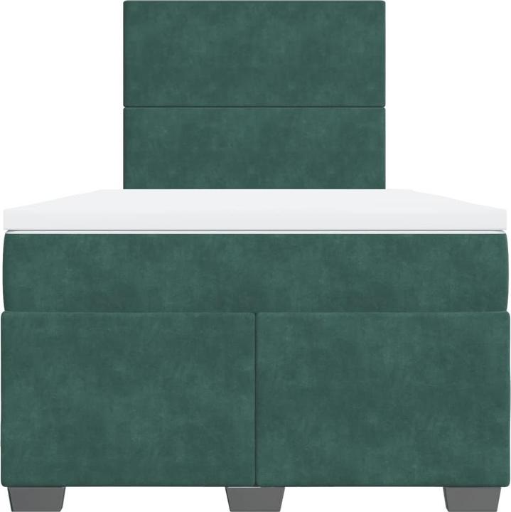 Produktbild vidaXL Bo x springbett mit Matratze 160 x 200 cm Samt (160 x 200 cm)