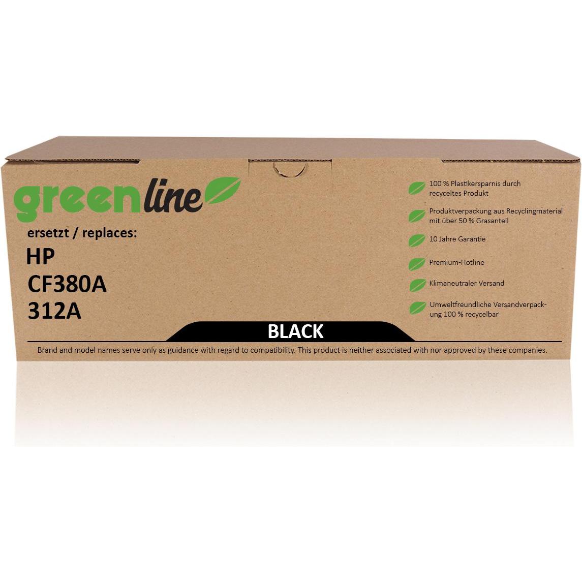 Inkadoo, Toner, Toner greenline ersetzt HP CF 380 A / 312A XL Toner