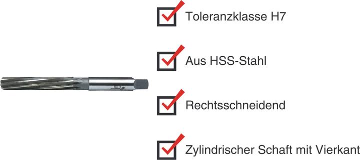 Image du produit Paulimot HSS-Handreibahle 15 mm Passung H7 (15 millimètres)