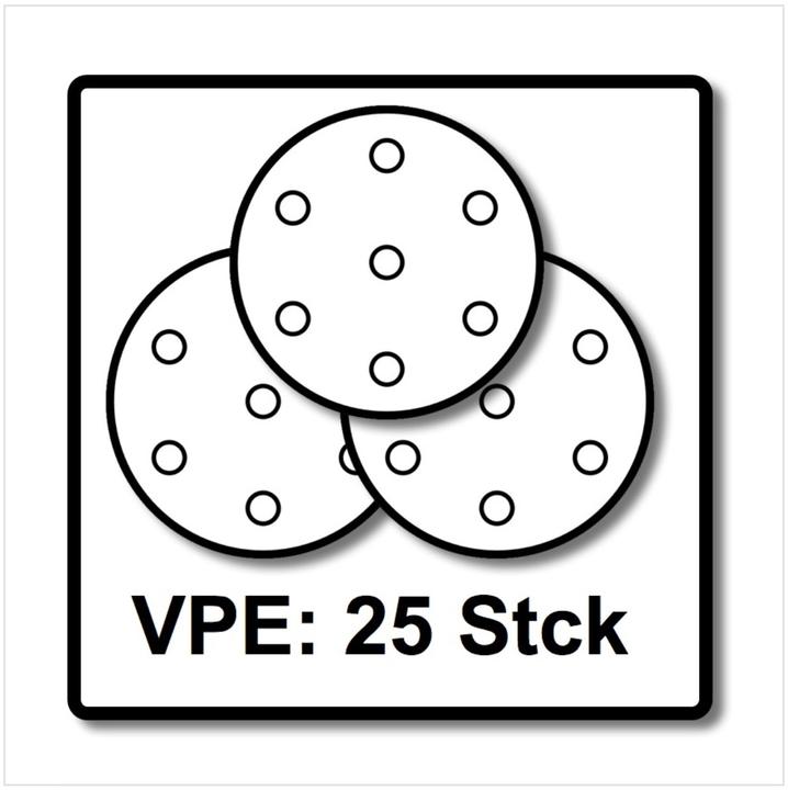 Actual product image Festool FT SLIBEPAPIR STF D225/8 P180 GR - GIRAF (pk à 25 pcs) (P180)