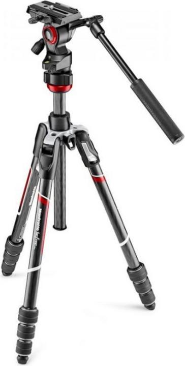 Manfrotto Treppiede in fibra di carbonio dal vivo gratuito (Carbonio)