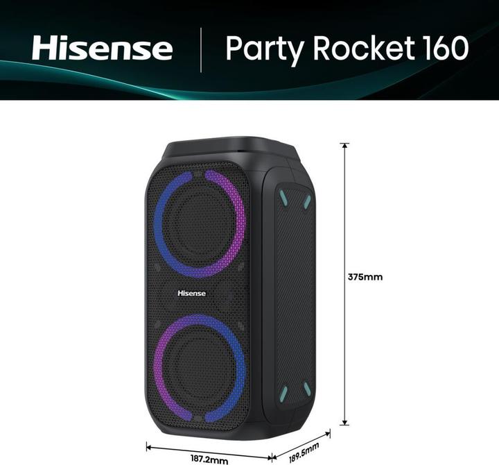 Actual product image Hisense Party Rocket 160 (12 h)