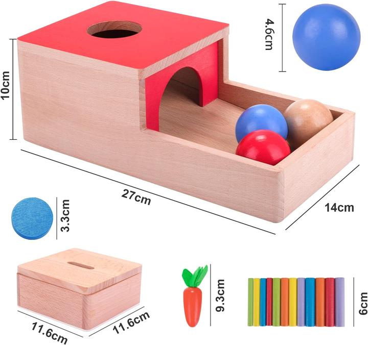 Image du produit Activity Board Jouet en bois Jouet de motricité pour bébé Résistance aux objets Jeu de tri Puzzle en bois pour