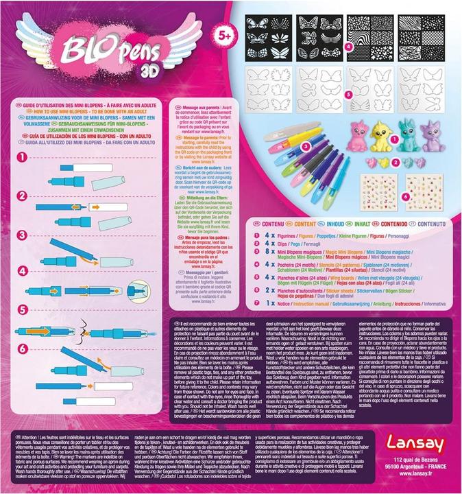 Produktbild Blopens Sprühstifteset 3D Tiere