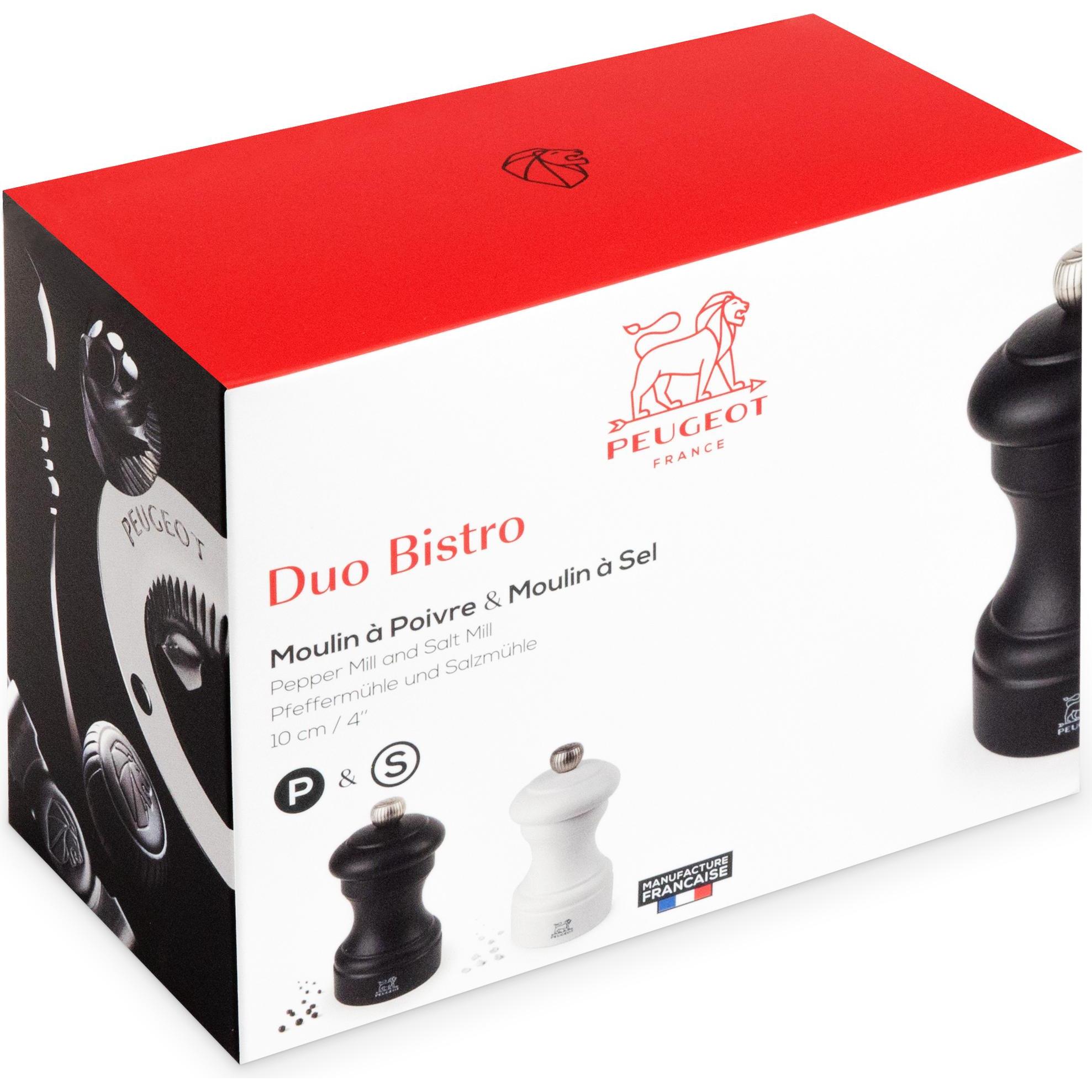 Thumbnail - Peugeot Bistro Duo, Pfeffermühle + Salzmühle, Schwarz, Weiss
