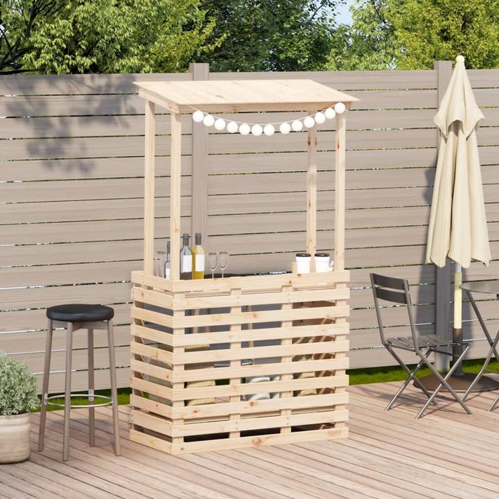 Image du produit vidaXL Bar de jardin avec toit (57 cm)