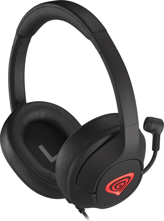 Actual product image Genesis Radon 800 Gaming Headset, On-Ear, Wired, Microphone, Black (Cable)