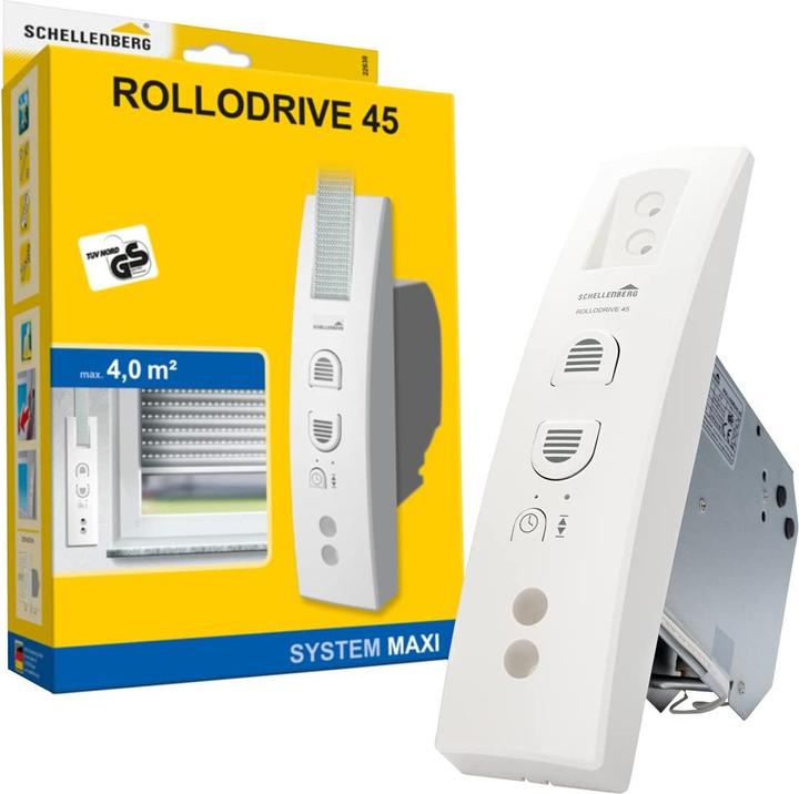 Image du produit Schellenberg 22638 RD45 Enrouleur de sangle électrique 23mm Force de traction (max.) 12kg Installation