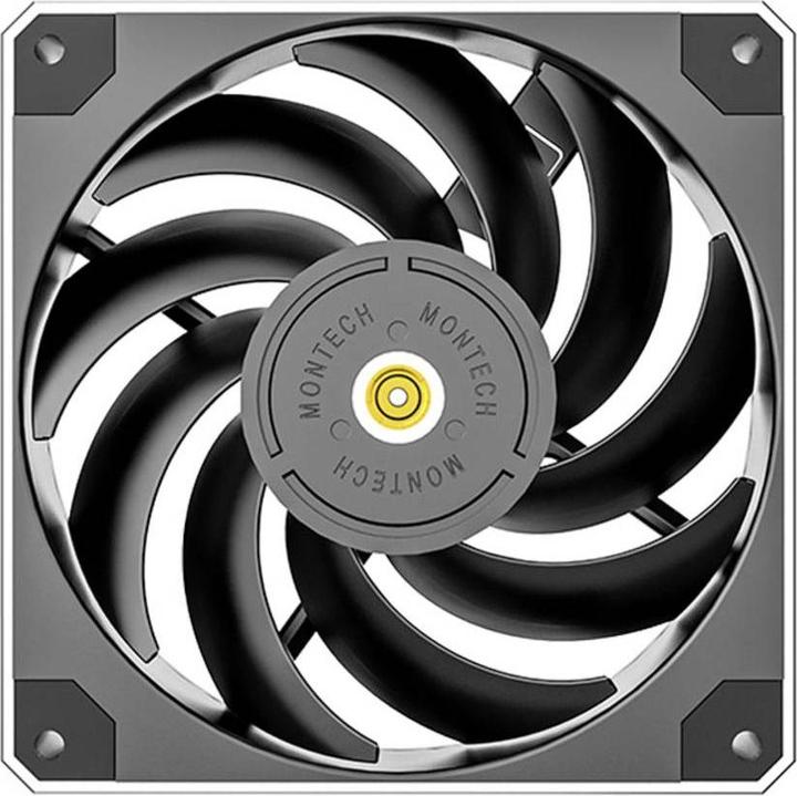 Produktbild Montech Metal120 PWM Lüfter - 120 mm, schwarz (120 mm, 1 x)
