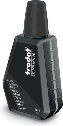 Actual product image Trodat Stamping ink black 28ML 7011/SB
