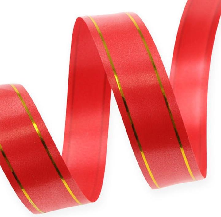 Produktbild Viana Geschenkband mit Goldstreifen dekorativ