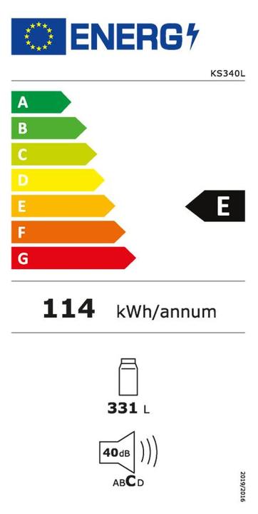 Energie-Label Kibernetik FSP Kühlschrank (335 l)