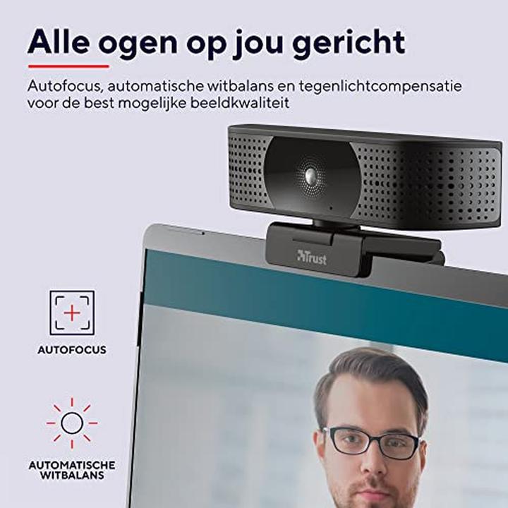 Actual product image Trust 4K Ultra HD Webcam (8.60 Mpx)