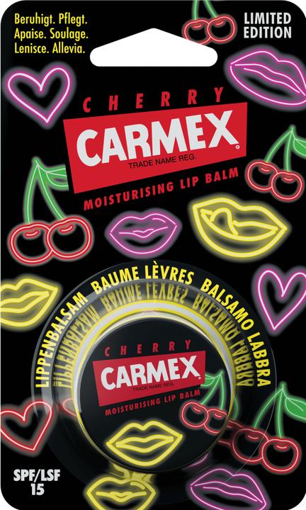 Immagine prodotto Carmex Balsamo per labbra idratante Cherry Neon Jar in edizione limitata (Balsamo per le labbra)