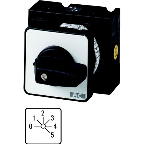 Eaton Stufenschalter, T3, 32 A, Einbau, 3 28642, Taster + Schalter, Schwarz