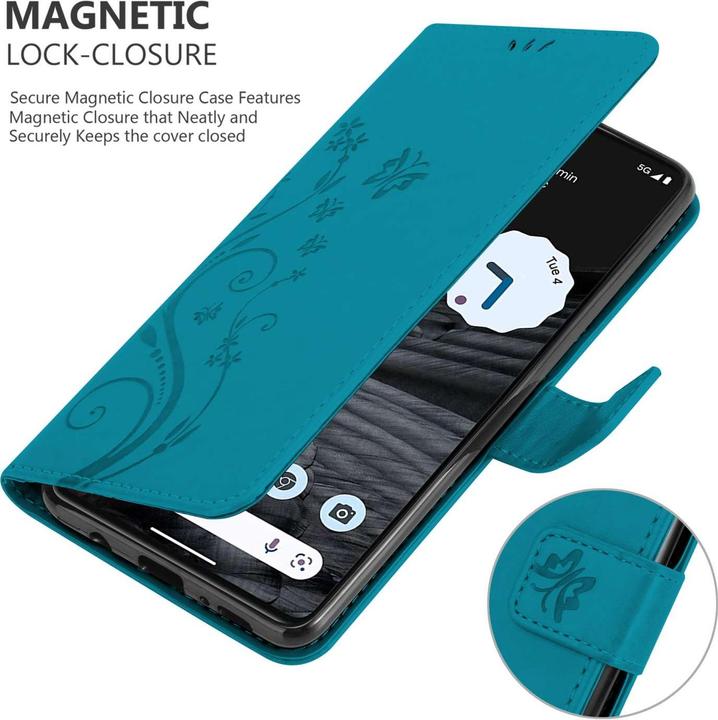 Actual product image Cadorabo Case for Google PIXEL 7 PRO Flower Book (Google Pixel 7 Pro)