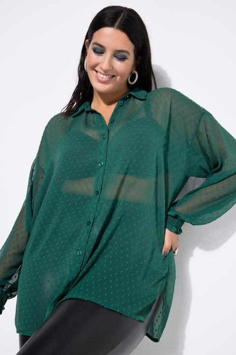 Produktbild Studio Untold Bluse, oversized, Chiffon mit Struktur, Langarm (58)