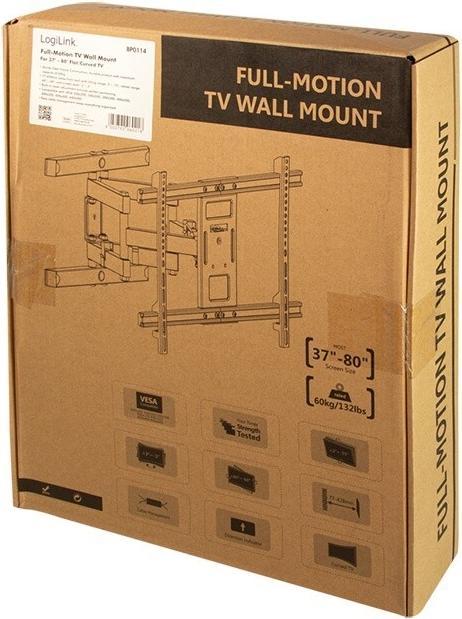 Image du produit LogiLink Support pour TV LCD / TV LCD incurvée (full-motion) (Mur, 80", 60 kg)