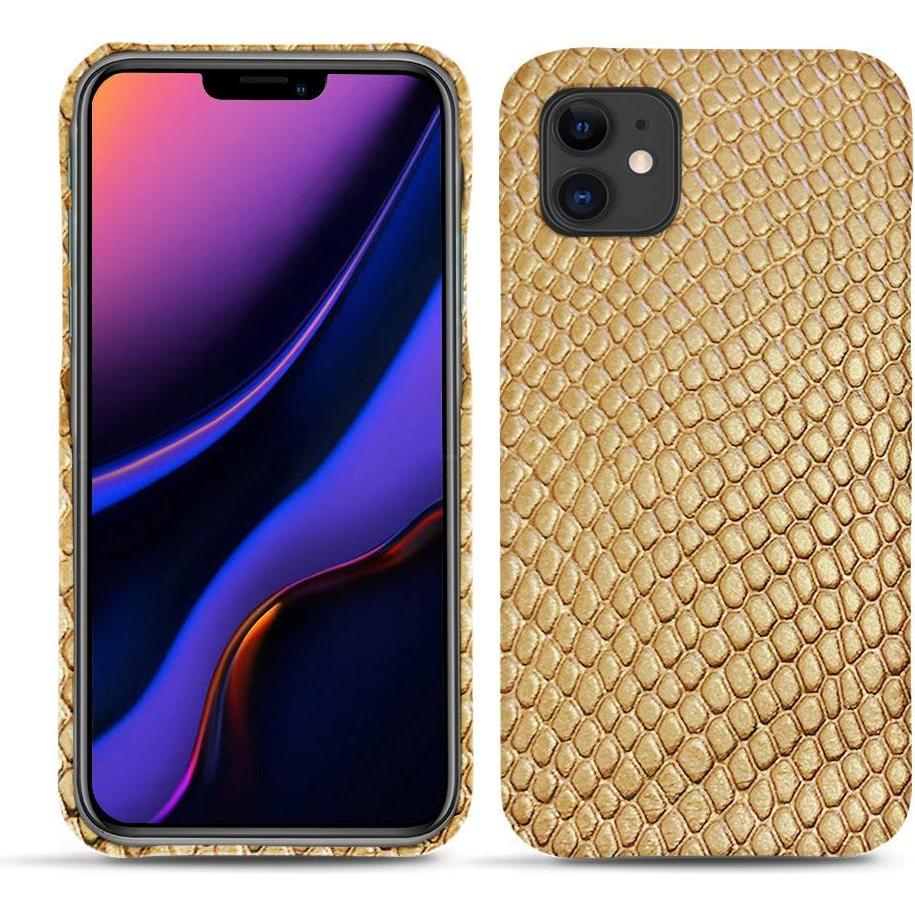 Noreve Lederschutzhülle (Apple iPhone 11), Smartphone Hülle, Beige