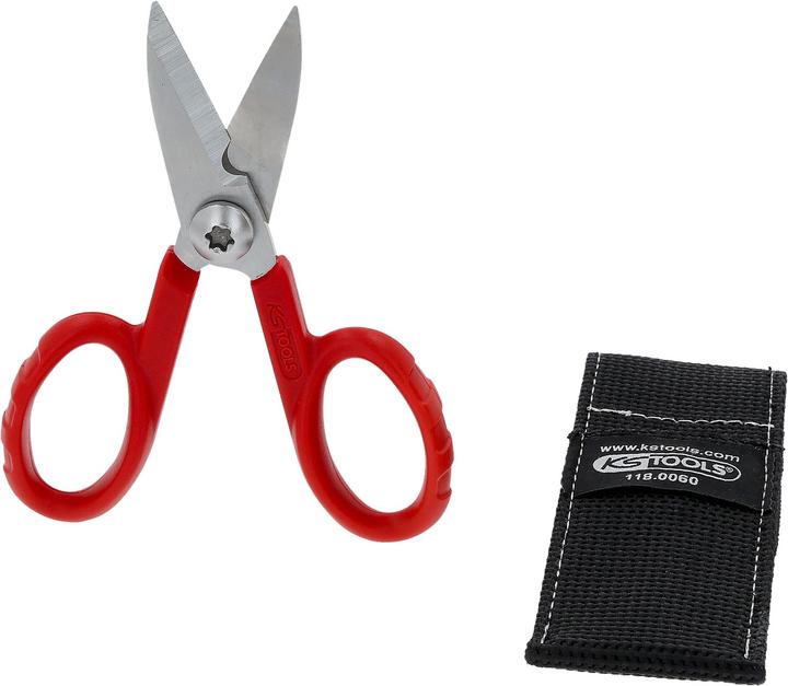 Actual product image KS Tools Universal workshop scissors, 140mm, belt pouch included (14 cm)