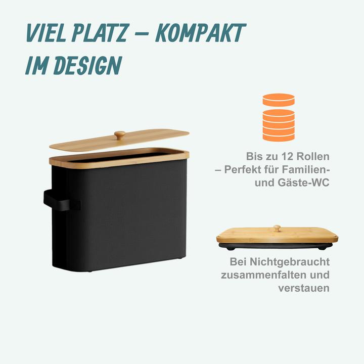 Actual product image Relaxdays Toilet roll storage