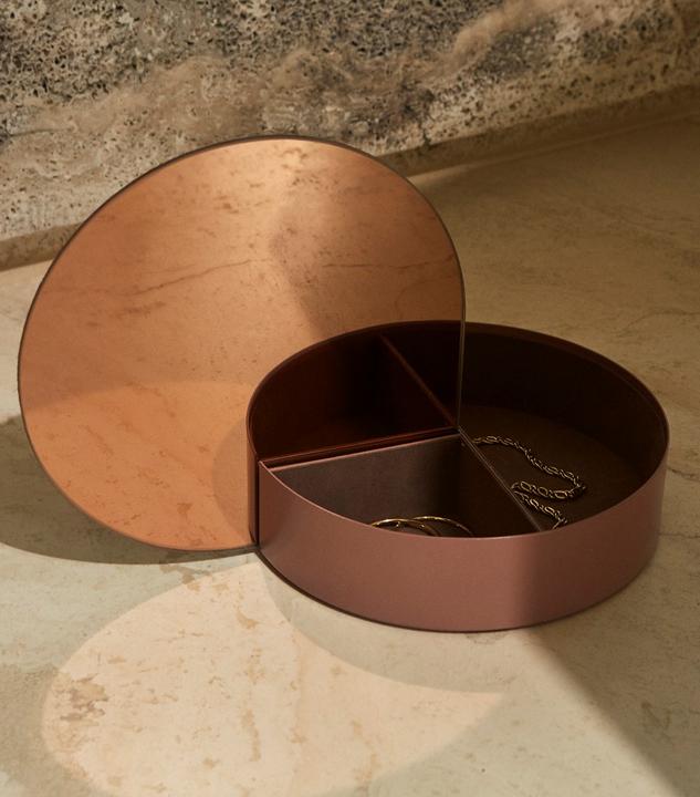 Actual product image Aytm Gutta jewelry box with mirror large
