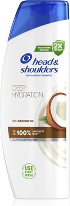 Head & Shoulders Deep Hydration Coconut Shampoo 500 ml - Anti-Schuppen (500 ml, Flüssiges Shampoo)