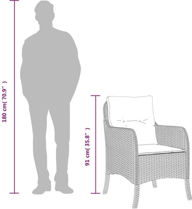 Produktbild vidaXL Garten Essgruppe