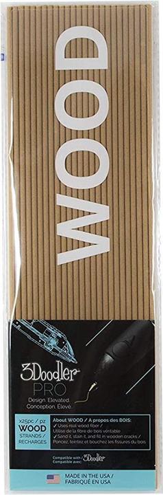 Immagine prodotto 3Doodler Filamento Pro+ 25 Legno marrone "Legno" (Legno, 3 mm, 65 g, Marrone)