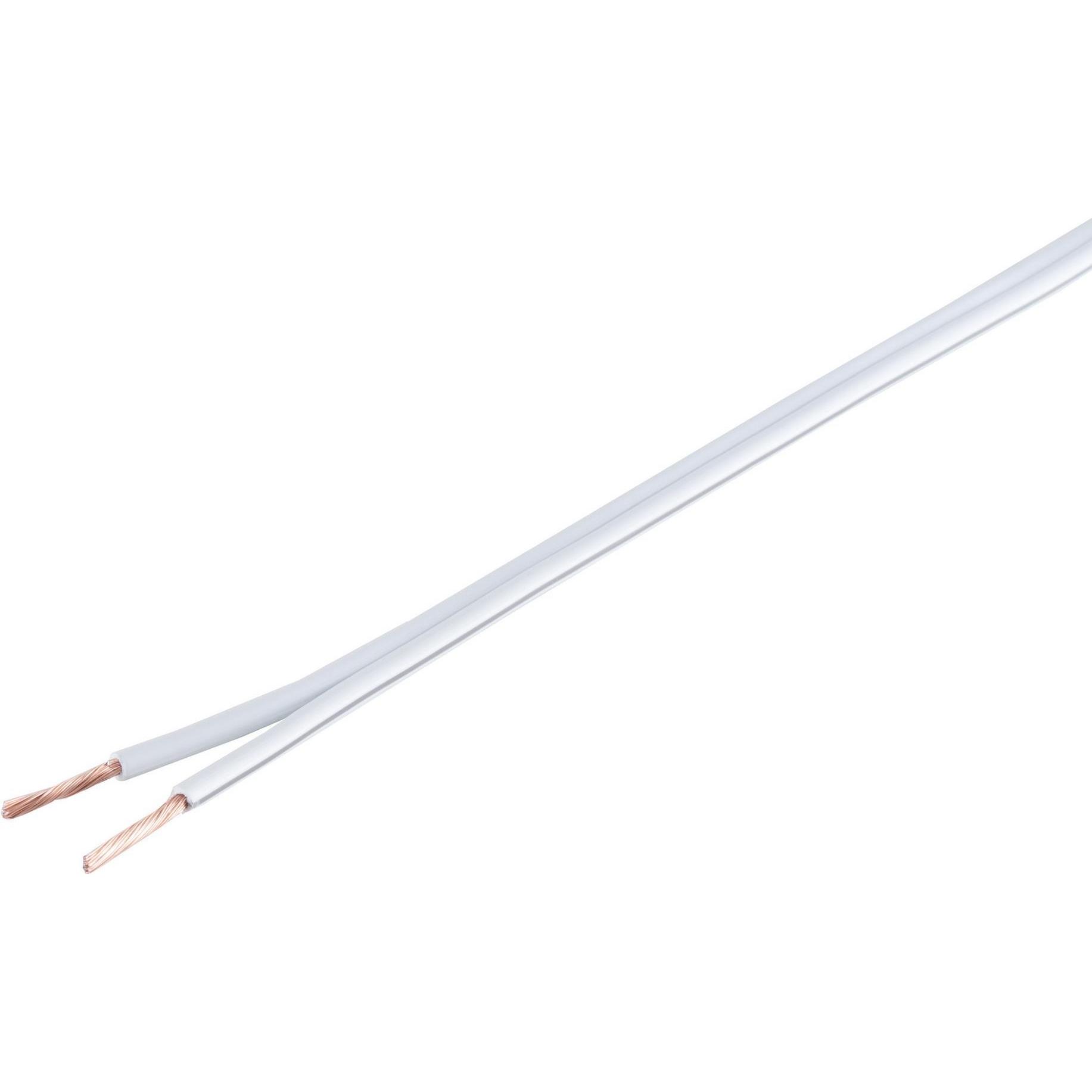 Shiverpeaks S/CONN maximum connectivity Lautsprecherkabel 2,5mm² 50x0,25 CCA weiss 10m (10 m, 2.50 mm²), Lautsprecherkab...