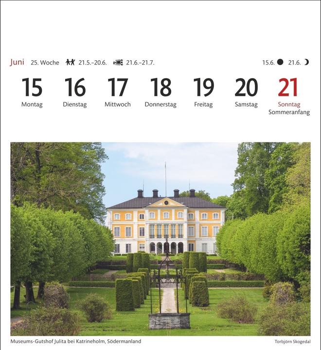 Produktbild Harenberg Schweden Sehnsuchtskalender 2026 - Wochenkalender mit 53 Postkarten