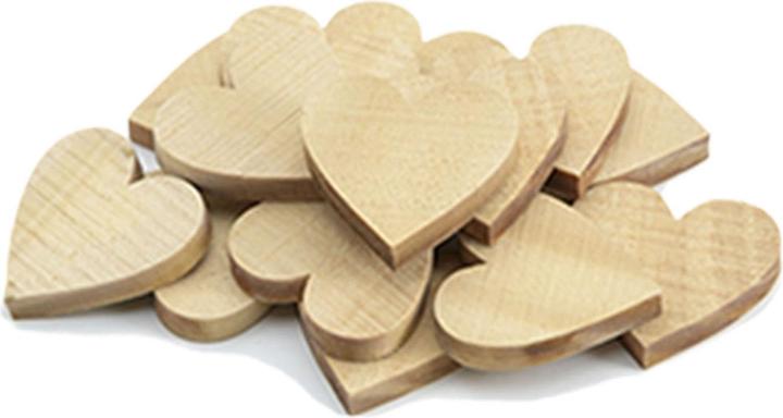 Actual product image Colorations Wooden hearts