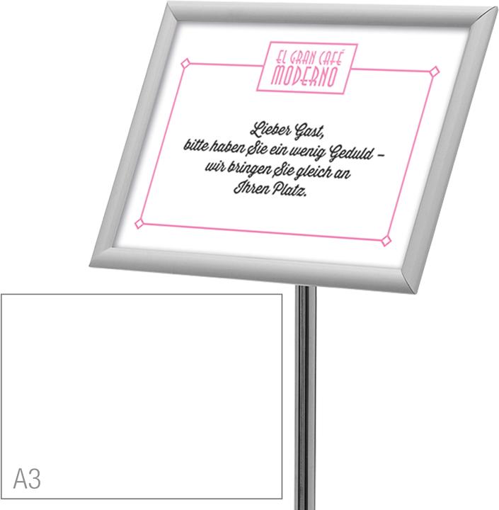 Actual product image Deflecto Floor Stand with snap frame, A3 (A3)