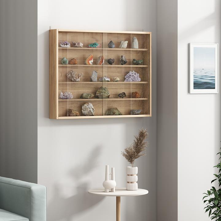 Actual product image Vicco Wandvitrine Clario, Sonoma, mit 4 Einlegeböden