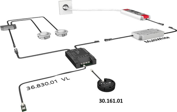 Immagine prodotto Halemeier Interruttore a sfioramento MagicSwitch 12 / 24 / 230 V